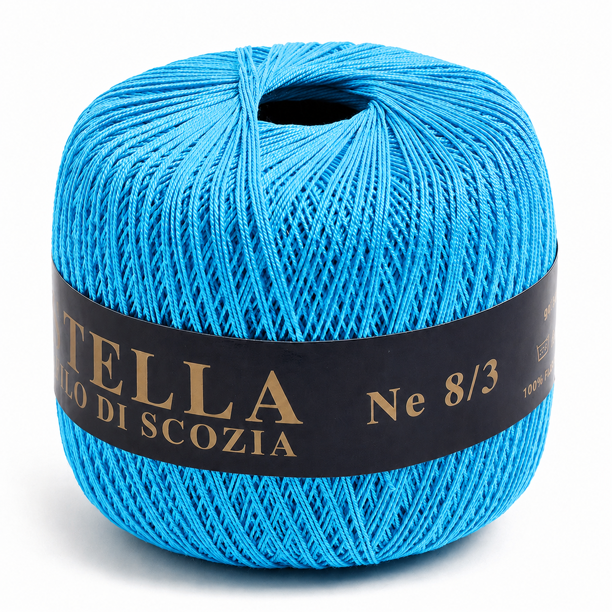 Cotone Filo di Scozia STELLA 8/3 (Tit.: 5) - GPTEX - Colore: 610 - TURCHESE - by LacariaRicami.Store