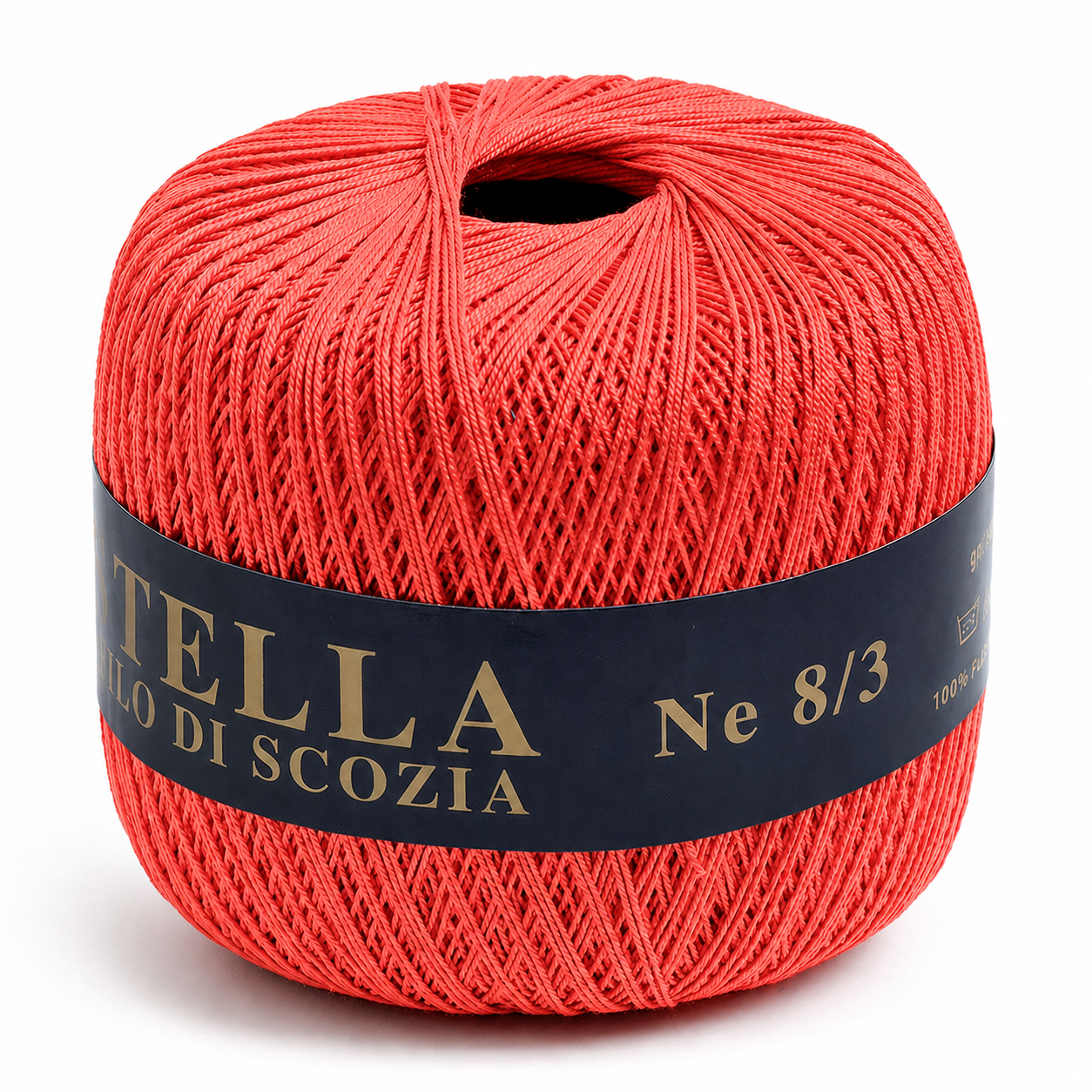 Cotone Filo di Scozia STELLA 8/3 (Tit.: 5) - GPTEX - Colore: 645 - CORALLO - by LacariaRicami.Store