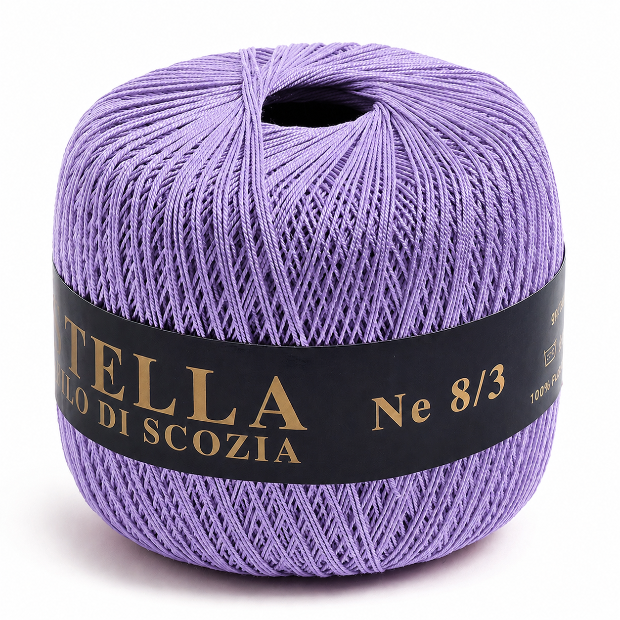 Cotone Filo di Scozia STELLA 8/3 (Tit.: 5) - GPTEX - Colore: 655 - LILLA - by LacariaRicami.Store