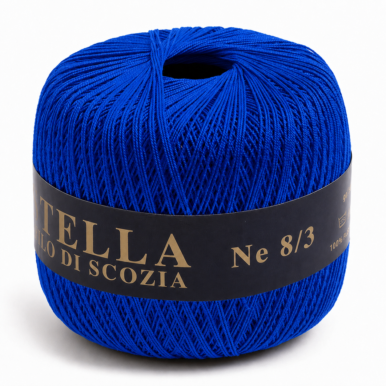 Cotone Filo di Scozia STELLA 8/3 (Tit.: 5) - GPTEX - Colore: 77 - BLU ELETTRICO - by LacariaRicami.Store
