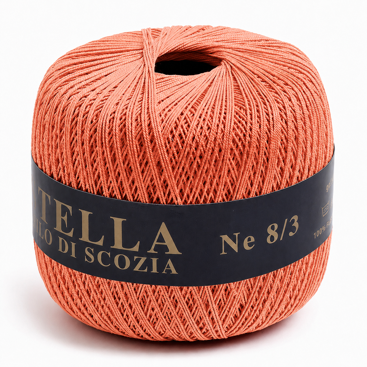 Cotone Filo di Scozia STELLA 8/3 (Tit.: 5) - GPTEX - Colore: 81 - SALMONE - by LacariaRicami.Store