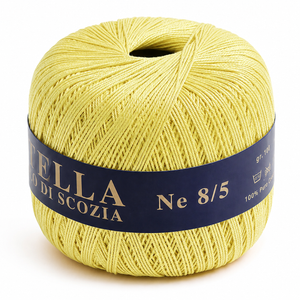 Cotone Filo di Scozia STELLA 8/5 (Tit.: 3) - GPTEX - Colore: 04 - GIALLINO - by LacariaRicami.Store