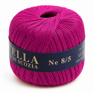 Cotone Filo di Scozia STELLA 8/5 (Tit.: 3) - GPTEX - Colore: 107 - MAGENTA - by LacariaRicami.Store