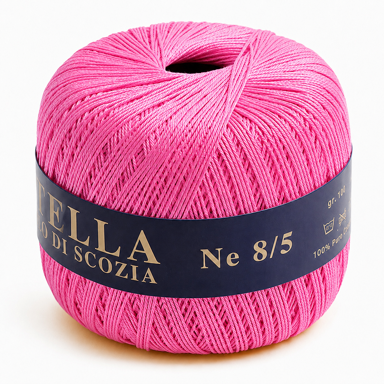 Cotone Filo di Scozia STELLA 8/5 (Tit.: 3) - GPTEX - Colore: 28 - ROSA FORTE - by LacariaRicami.Store