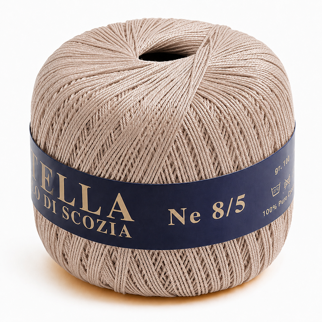Cotone Filo di Scozia STELLA 8/5 (Tit.: 3) - GPTEX - Colore: 39 - ECRÚ - by LacariaRicami.Store