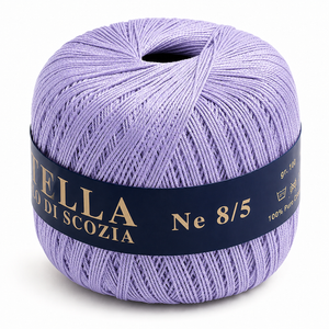 Cotone Filo di Scozia STELLA 8/5 (Tit.: 3) - GPTEX - Colore: 60 - LILLA CHIARO - by LacariaRicami.Store