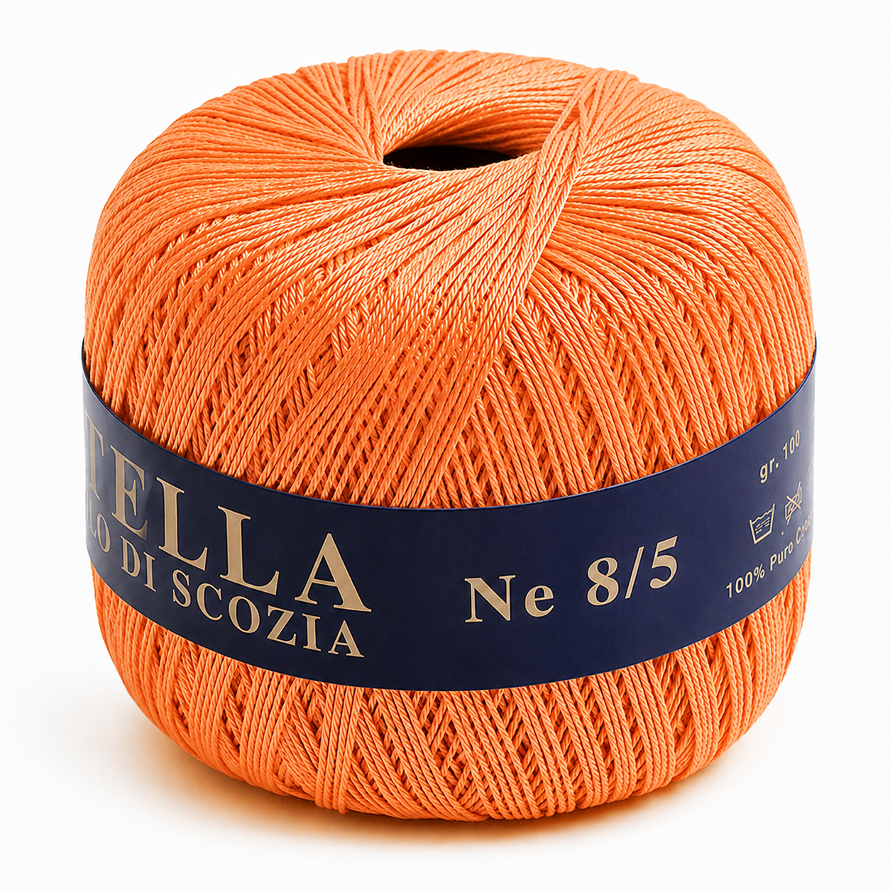 Cotone Filo di Scozia STELLA 8/5 (Tit.: 3) - GPTEX - Colore: 603 - ALBICOCCA - by LacariaRicami.Store