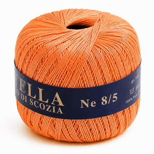 Cotone Filo di Scozia STELLA 8/5 (Tit.: 3) - GPTEX - Colore: 603 - ALBICOCCA - by LacariaRicami.Store