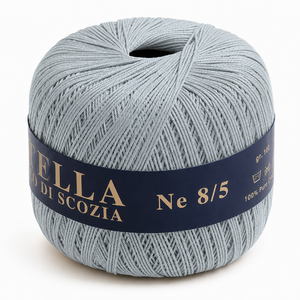 Cotone Filo di Scozia STELLA 8/5 (Tit.: 3) - GPTEX - Colore: 630 - GRIGIO - by LacariaRicami.Store