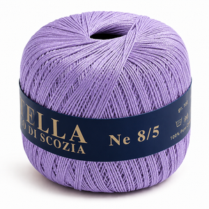Cotone Filo di Scozia STELLA 8/5 (Tit.: 3) - GPTEX - Colore: 655 - LILLA - by LacariaRicami.Store