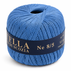 Cotone Filo di Scozia STELLA 8/5 (Tit.: 3) - GPTEX - Colore: 70 - AZZURRO - by LacariaRicami.Store