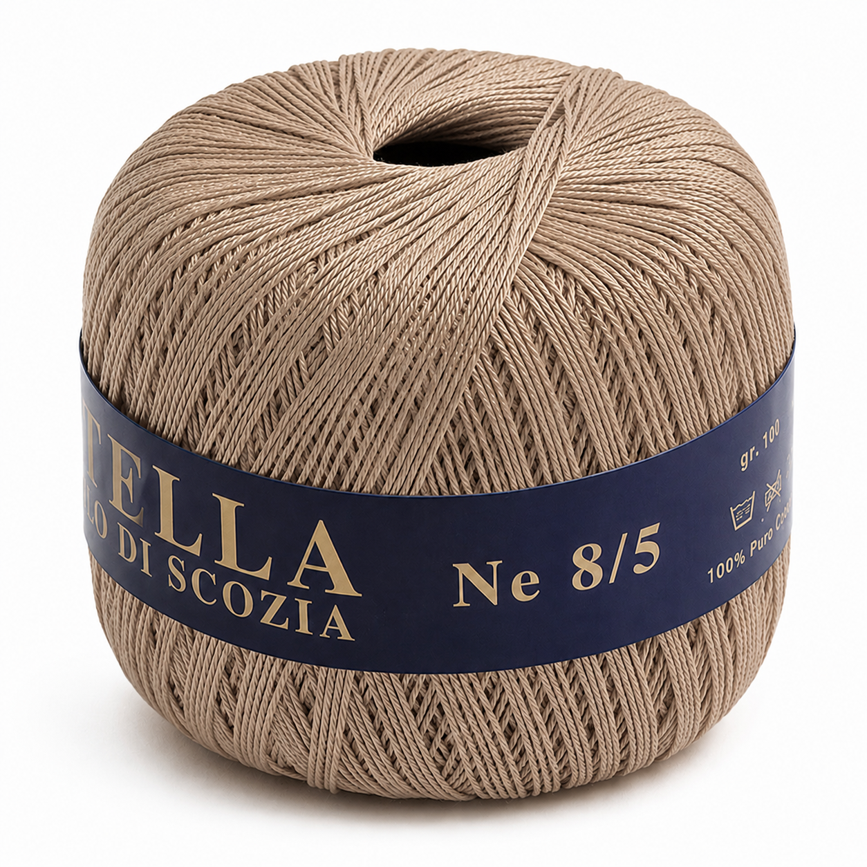 Cotone Filo di Scozia STELLA 8/5 (Tit.: 3) - GPTEX - Colore: 79 - TORTORA - by LacariaRicami.Store