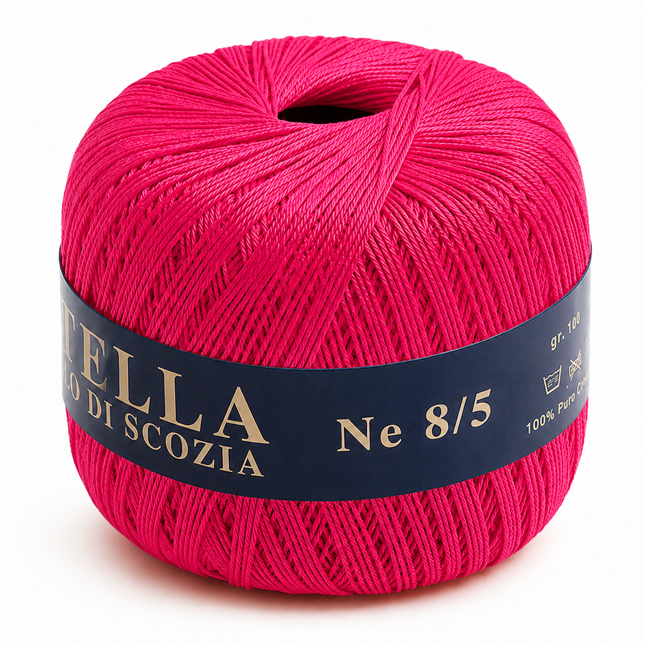 Cotone Filo di Scozia STELLA 8/5 (Tit.: 3) - GPTEX - Colore: 90 - FRAGOLA - by LacariaRicami.Store