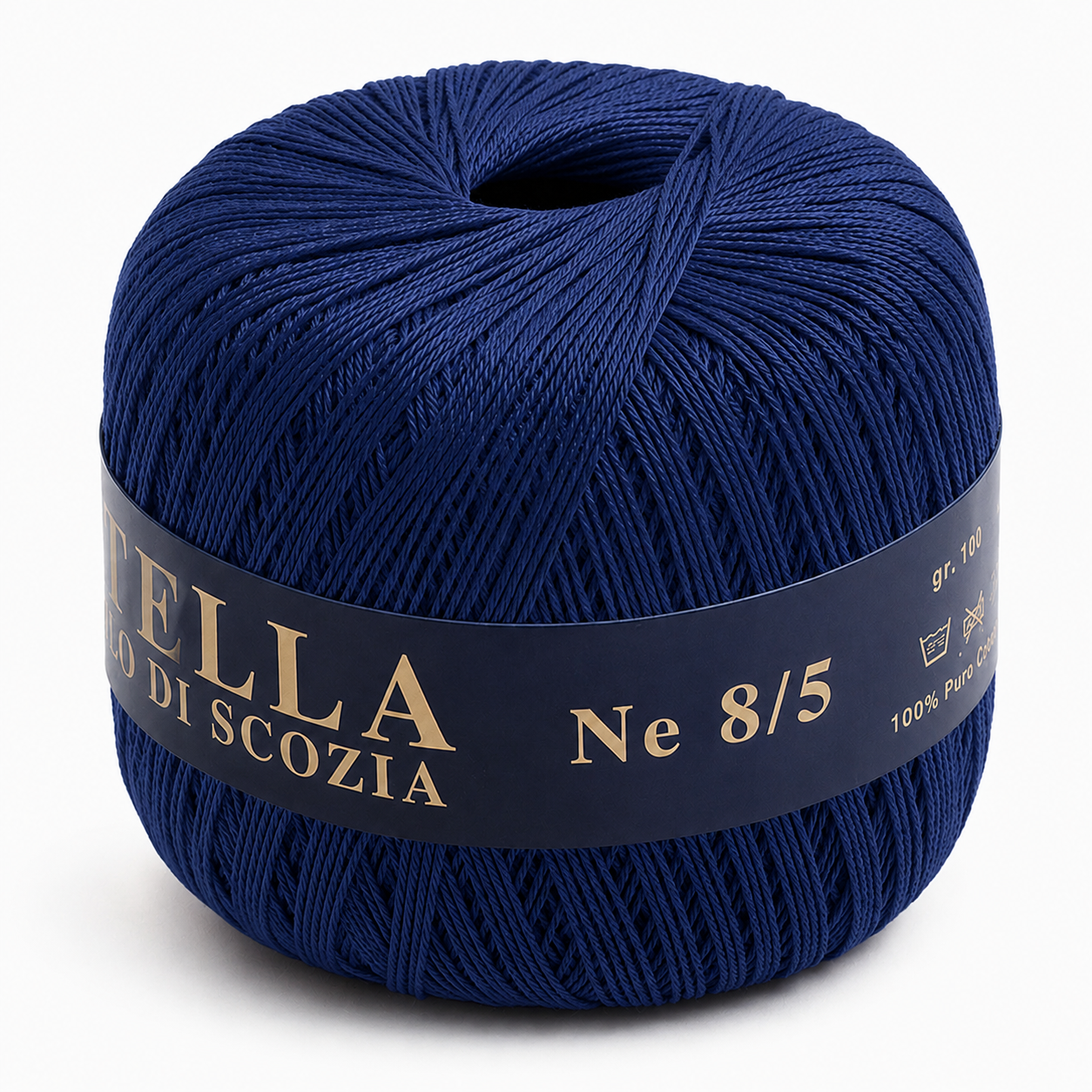 Cotone Filo di Scozia STELLA 8/5 (Tit.: 3) - GPTEX - Colore: 95 - BLU - by LacariaRicami.Store
