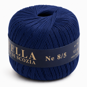 Cotone Filo di Scozia STELLA 8/5 (Tit.: 3) - GPTEX - Colore: 95 - BLU - by LacariaRicami.Store