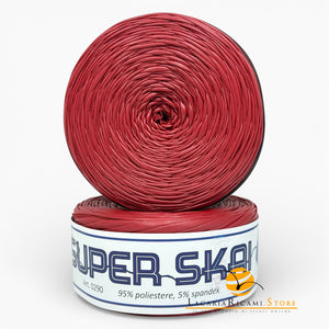 Fettuccia SUPER SKAI (Eco Pelle) - Cucirini Tre Stelle - Colore: 09 - ROSSO - by LacariaRicami.Store