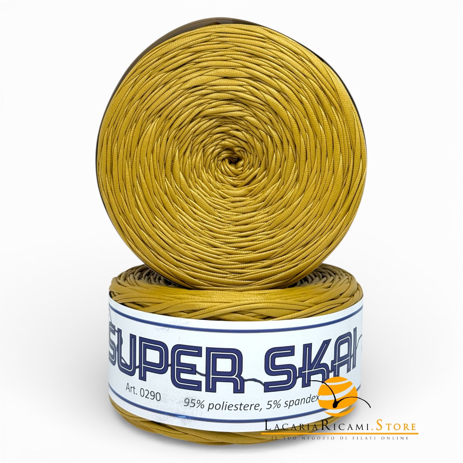 Fettuccia SUPER SKAI (Eco Pelle) - Cucirini Tre Stelle - Colore: 105 - SENAPE - by LacariaRicami.Store