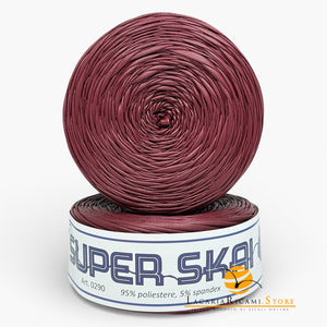 Fettuccia SUPER SKAI (Eco Pelle) - Cucirini Tre Stelle - Colore: 12 - BORDEAUX - by LacariaRicami.Store