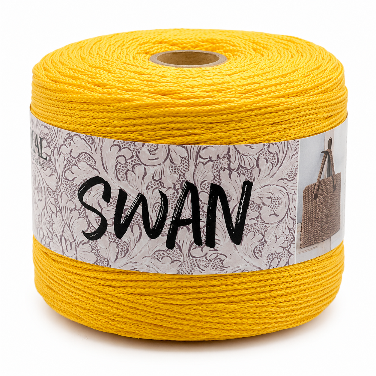 Cordino SWAN - MONDIAL - Colore: 639 - GIALLO - by LacariaRicami.Store
