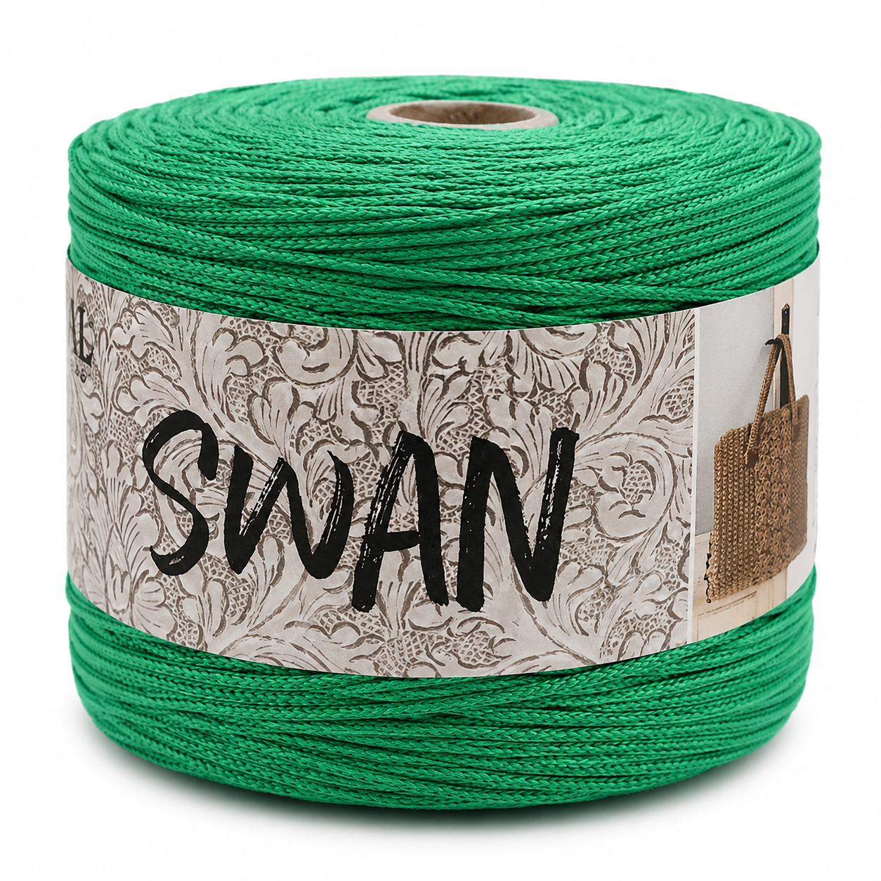 Cordino SWAN - MONDIAL - Colore: 663 - VERDE SCURO - by LacariaRicami.Store