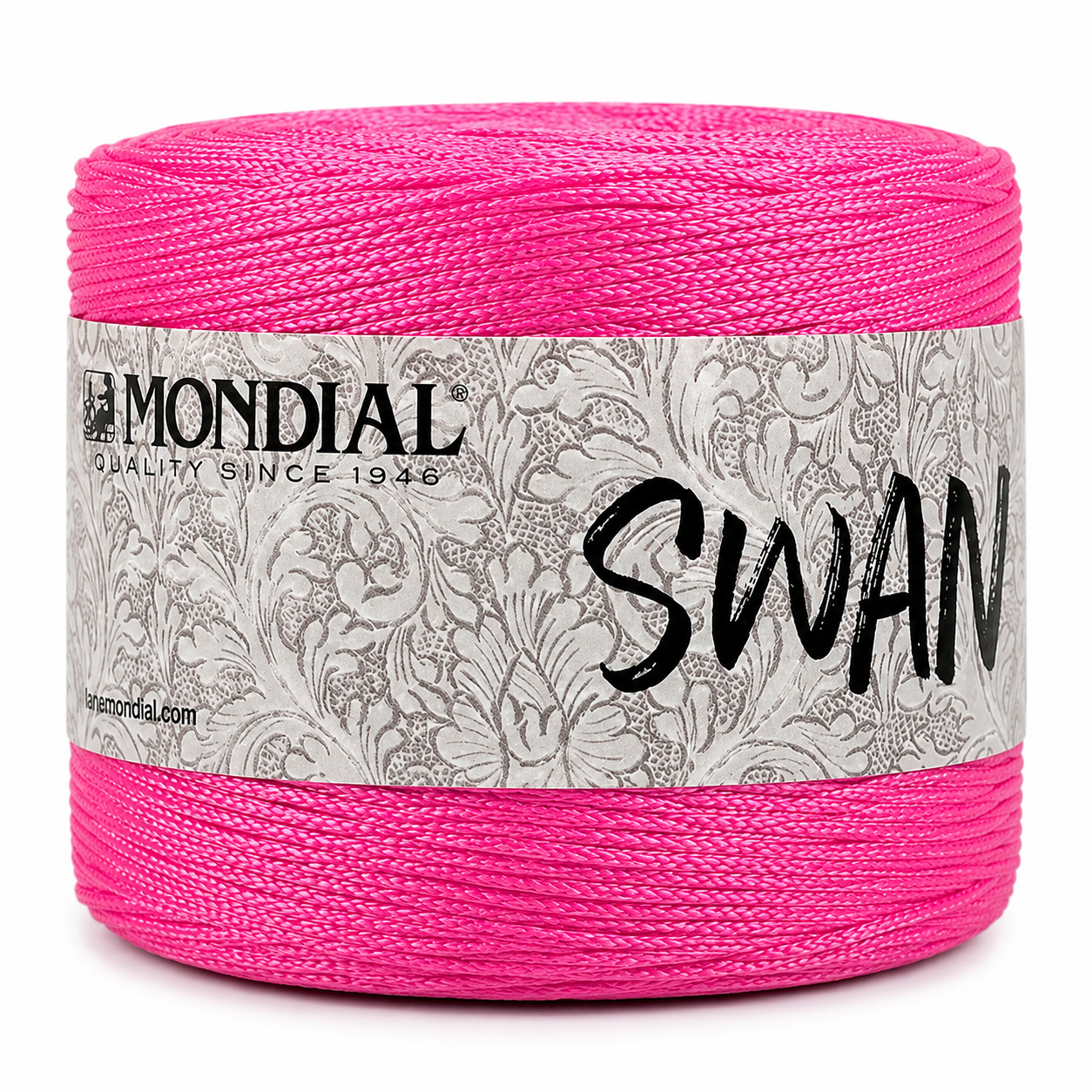 Cordino SWAN - MONDIAL - Colore: 665 - FUCSIA - by LacariaRicami.Store