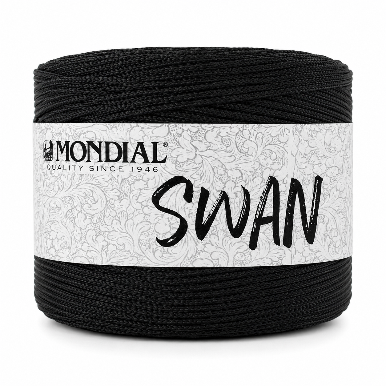 Cordino SWAN - MONDIAL - Colore: 670 - NERO - by LacariaRicami.Store