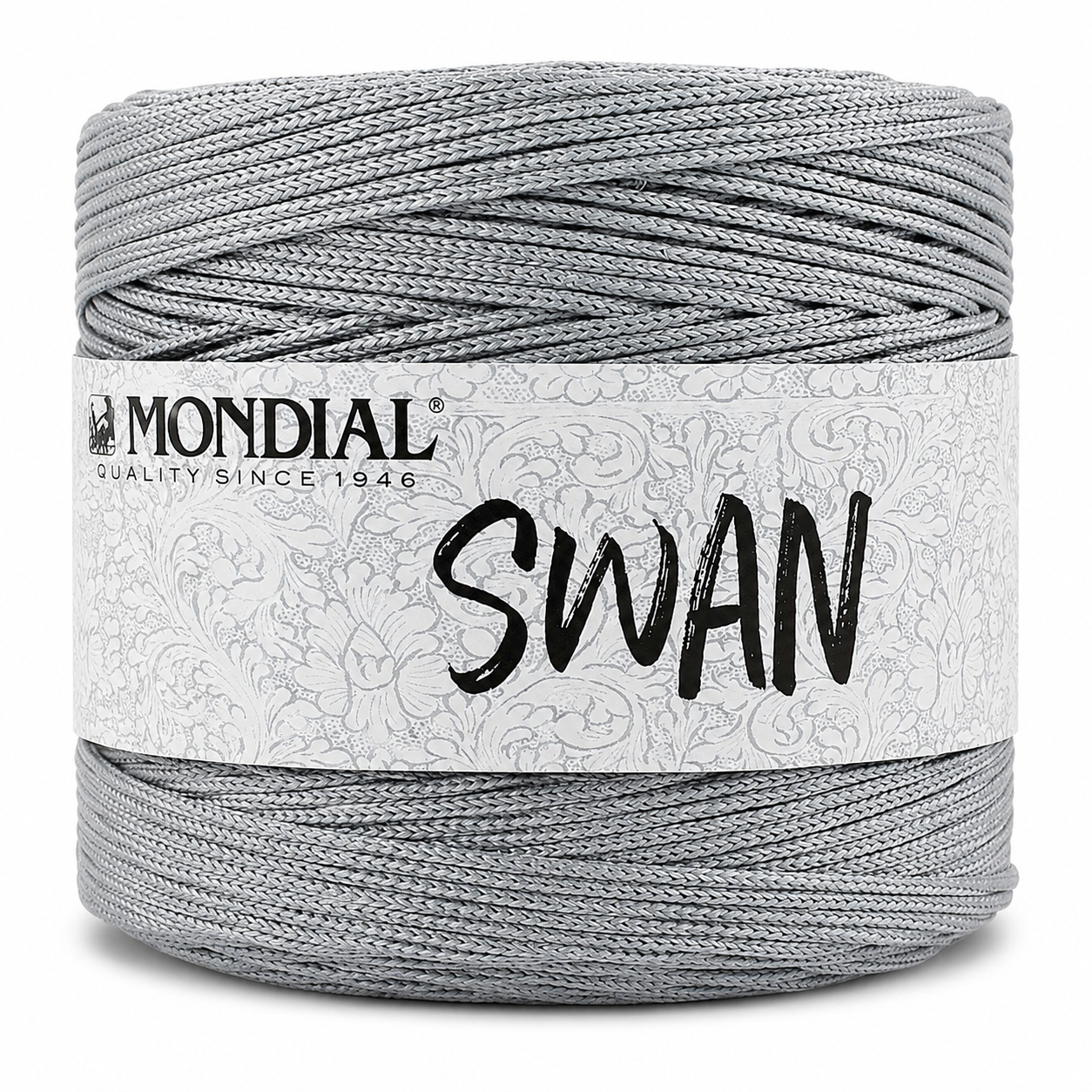 Cordino SWAN - MONDIAL - Colore: 672 - GRIGIO CHIARO - by LacariaRicami.Store