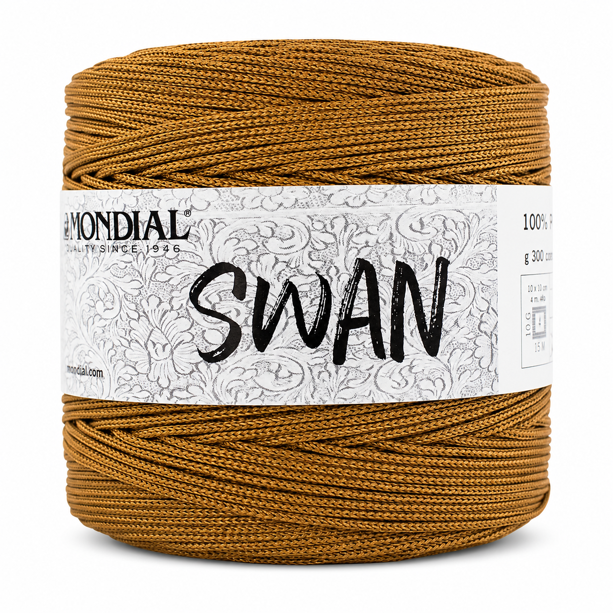 Cordino SWAN - MONDIAL - Colore: 676 - COTTO - by LacariaRicami.Store