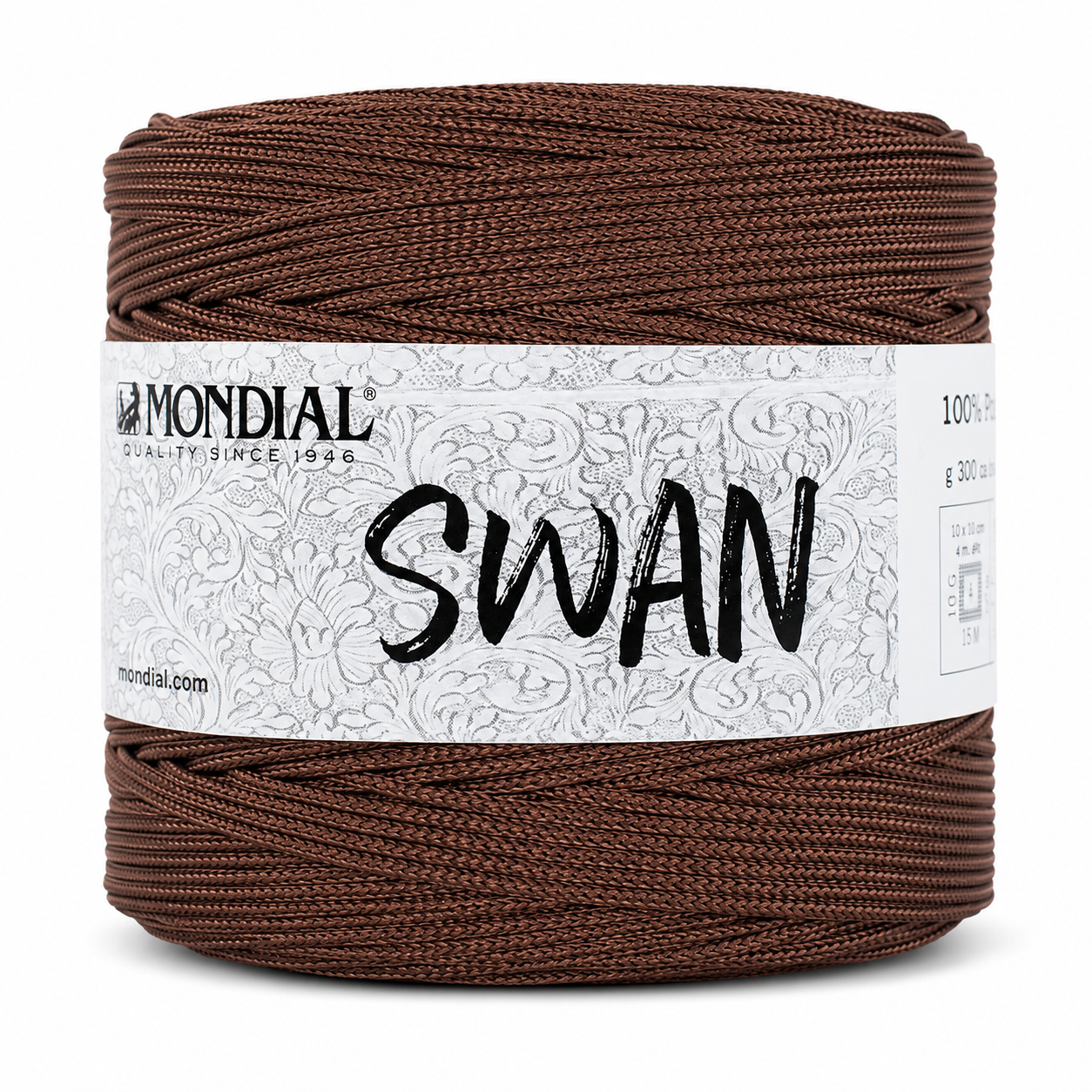 Cordino SWAN - MONDIAL - Colore: 677 - MARRONE - by LacariaRicami.Store