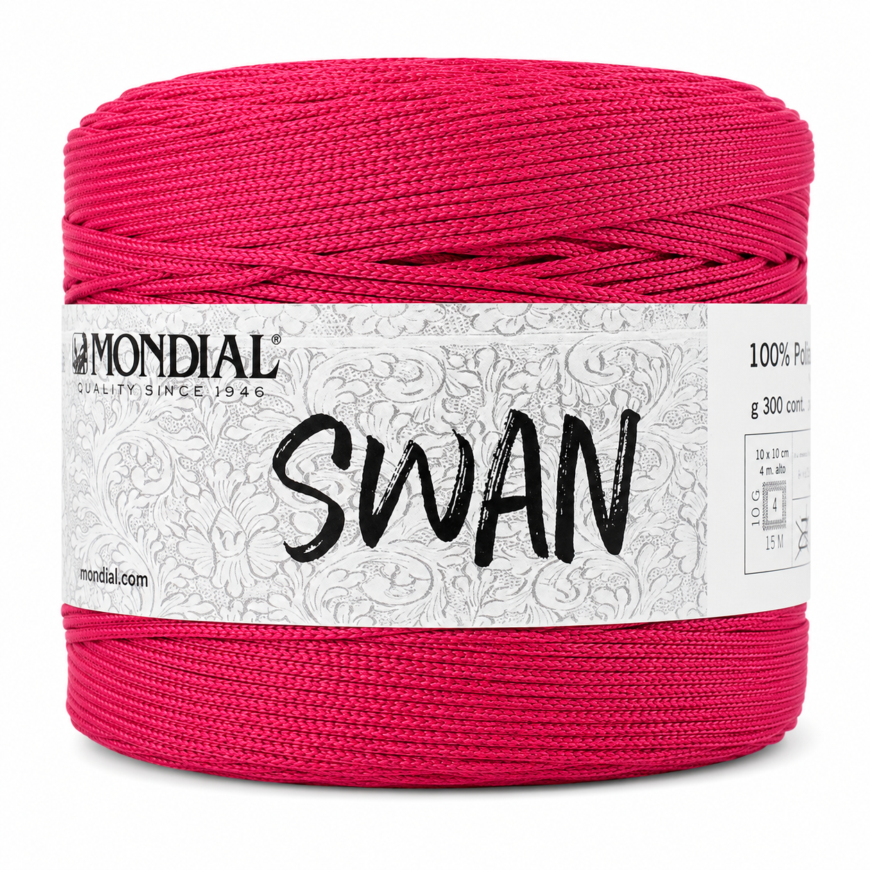 Cordino SWAN - MONDIAL - Colore: 680 - BORDEAUX - by LacariaRicami.Store