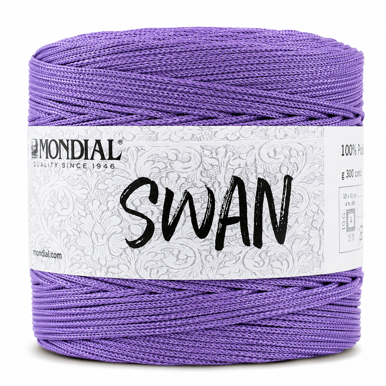 Cordino SWAN - MONDIAL - Colore: 683 - VIOLA - by LacariaRicami.Store