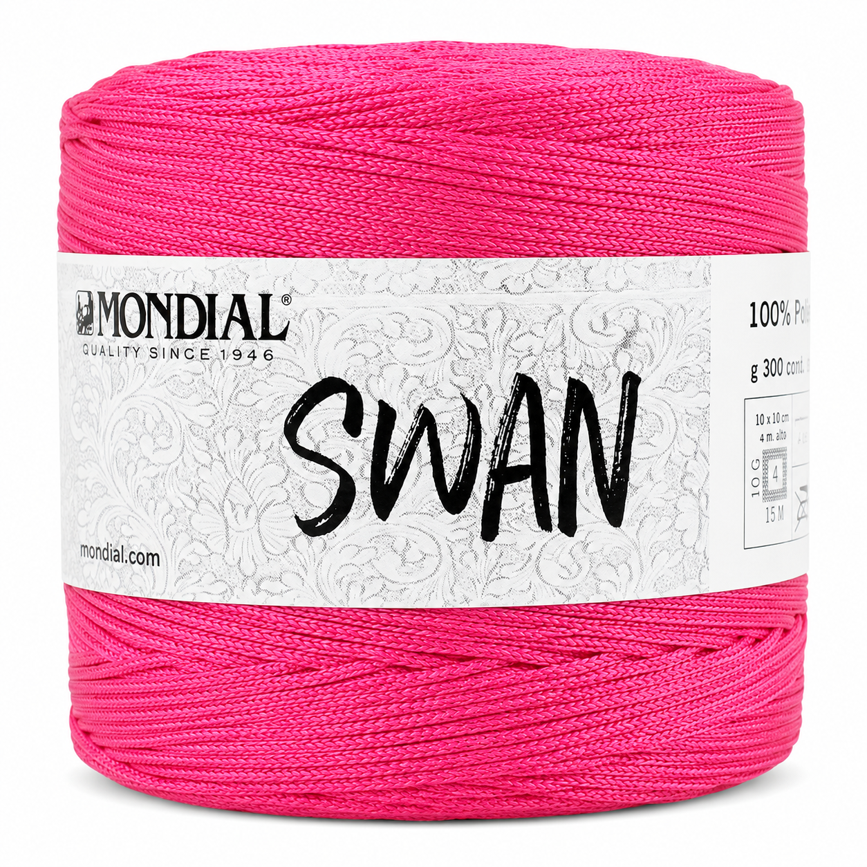 Cordino SWAN - MONDIAL - Colore: 689 - LAMPONE - by LacariaRicami.Store