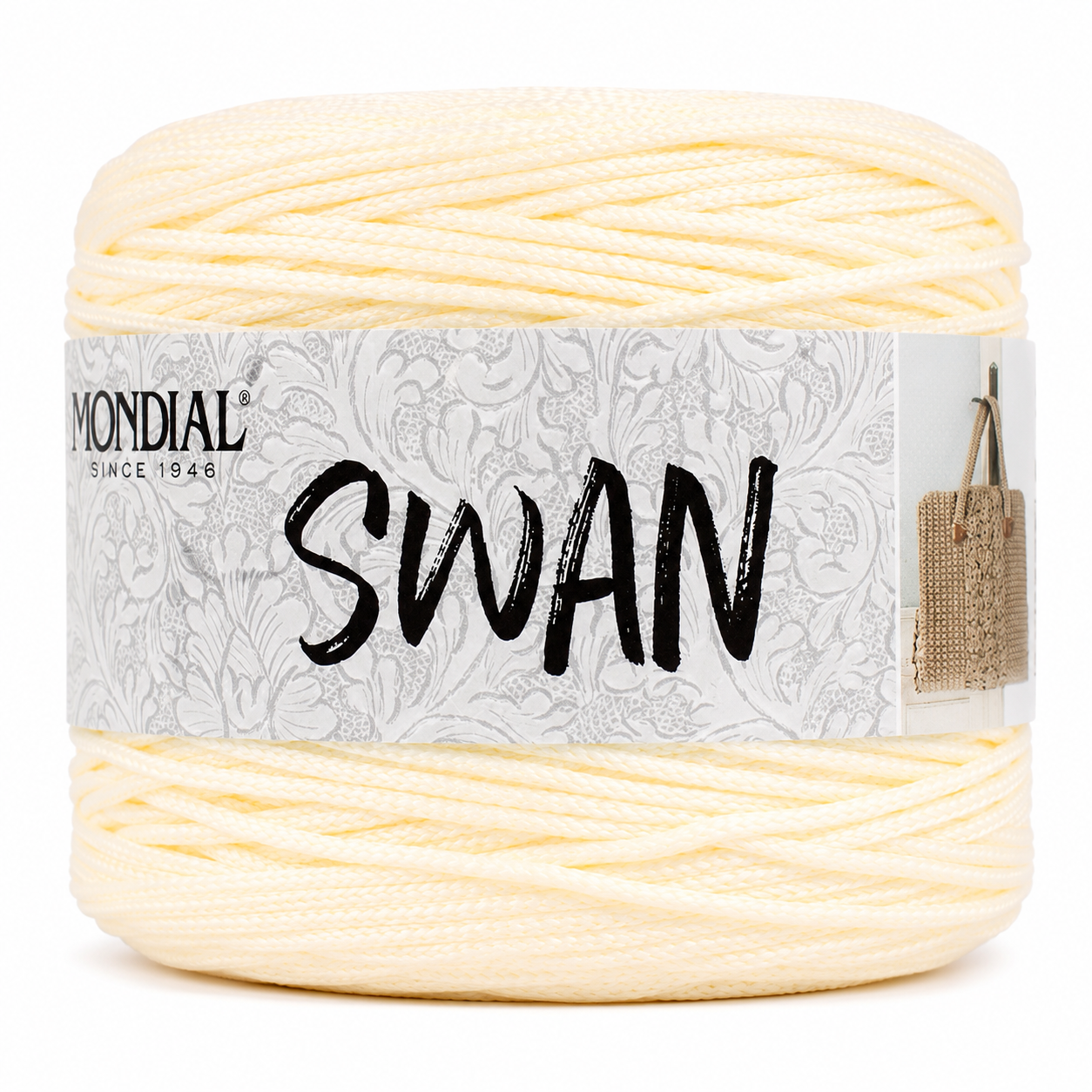 Cordino SWAN - MONDIAL - Colore: 690 - ECRÚ - by LacariaRicami.Store