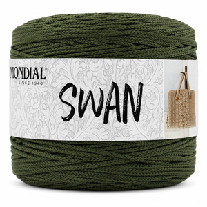 Cordino SWAN - MONDIAL - Colore: 692 - VERDE OLIVA - by LacariaRicami.Store