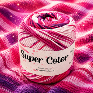 Cotone SUPER COLOR - MONDIAL - Colore: 445 - ROSA VIOLA FUCSIA - by LacariaRicami.Store
