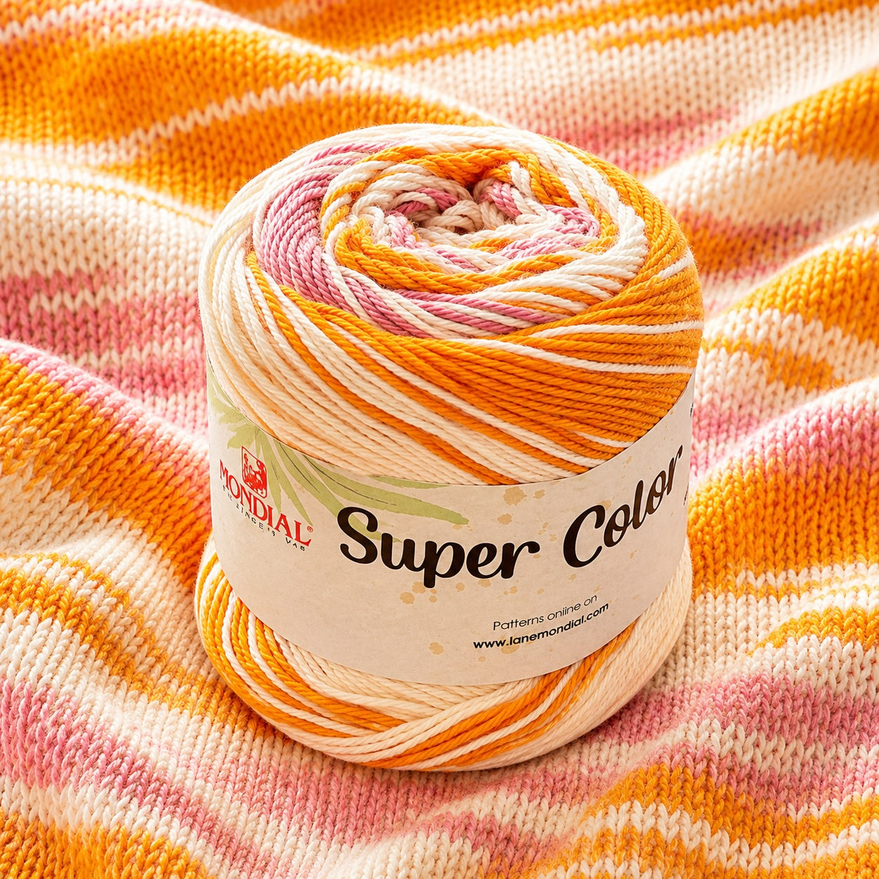 Cotone SUPER COLOR - MONDIAL - Colore: 455 - CREMA ACE LILLA - by LacariaRicami.Store
