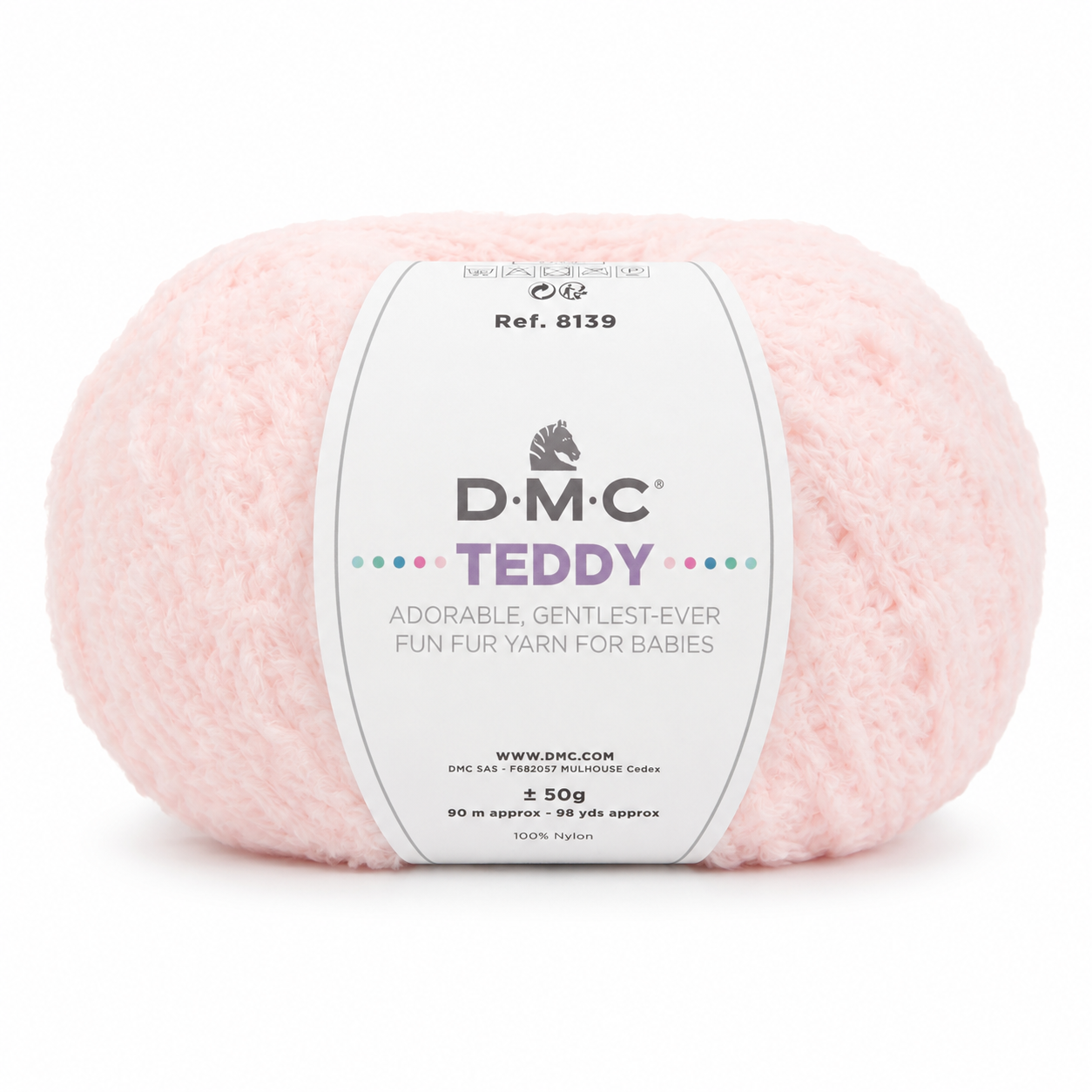 Lana TEDDY - DMC - Colore: 319 - ROSA CONFETTO - by LacariaRicami.Store