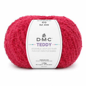 Lana TEDDY - DMC - Colore: 322 - ROSSO - by LacariaRicami.Store