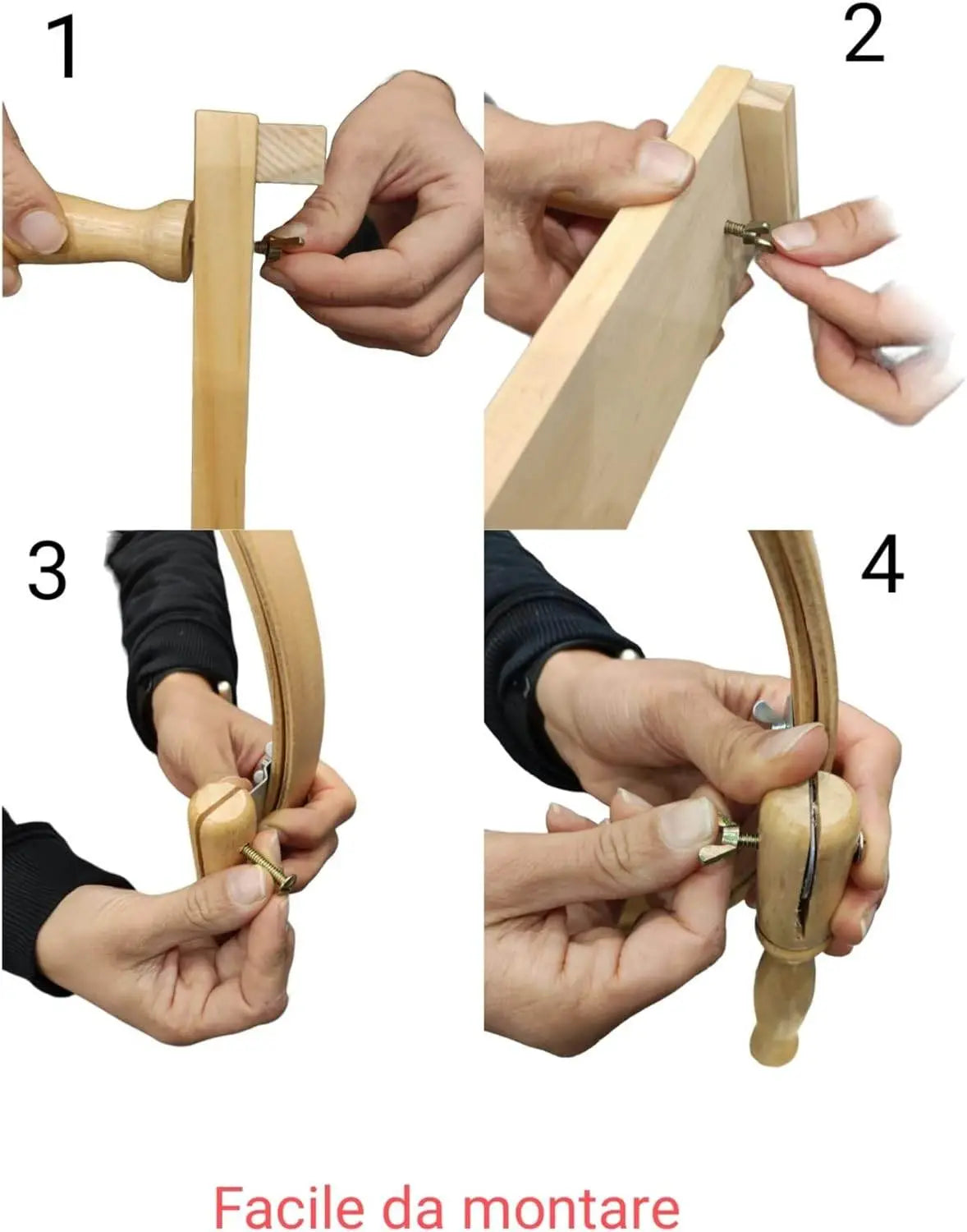 TELAIO Con Piede Per Ricamo Punto Croce In LEGNO - - LacariaRicami.Store