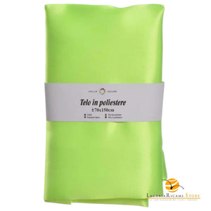 TELO In Poliestere Per BORSE - Colore: 70x150 - VERDE FLUO - by LacariaRicami.Store