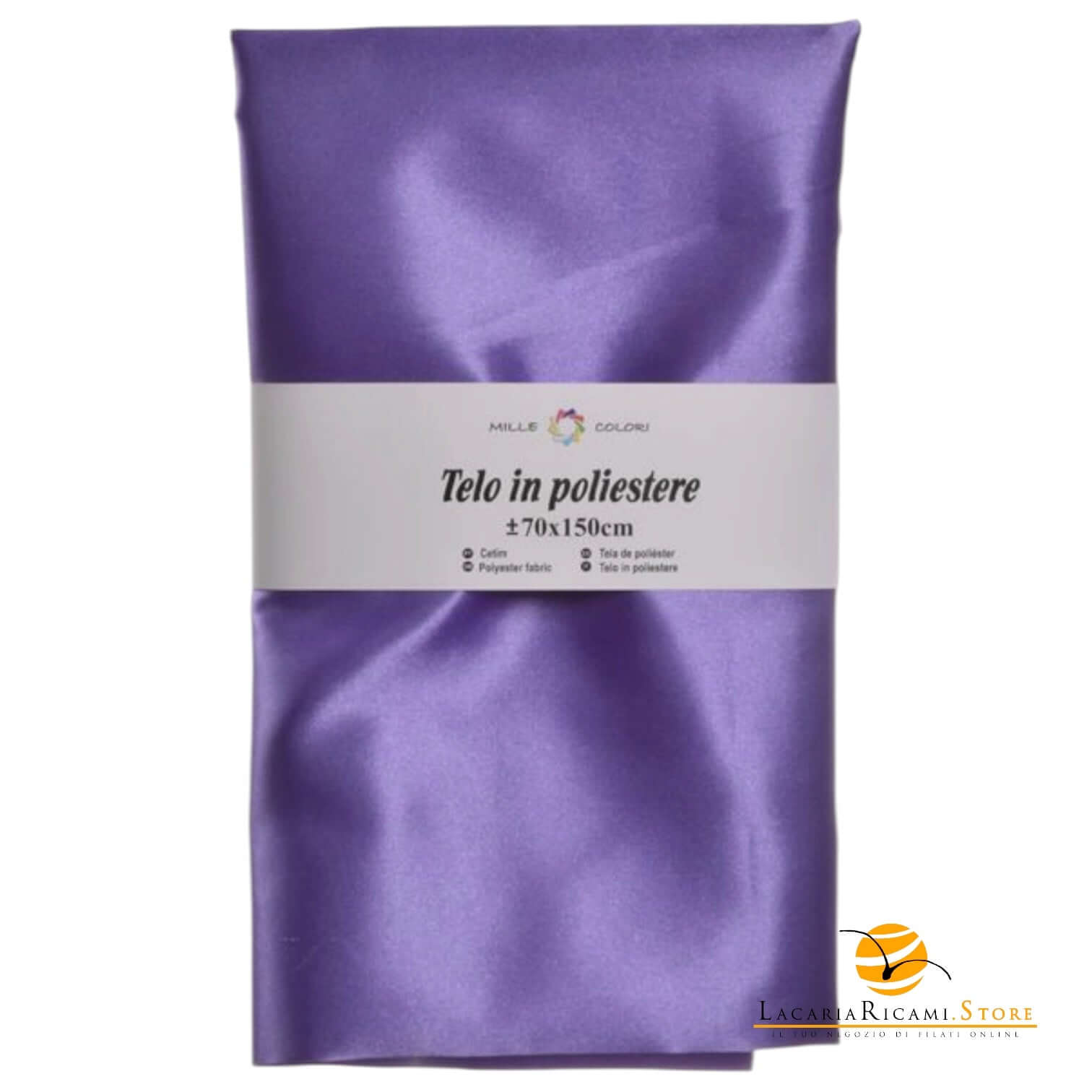 TELO In Poliestere Per BORSE - Colore: 70x150 - VIOLA - by LacariaRicami.Store