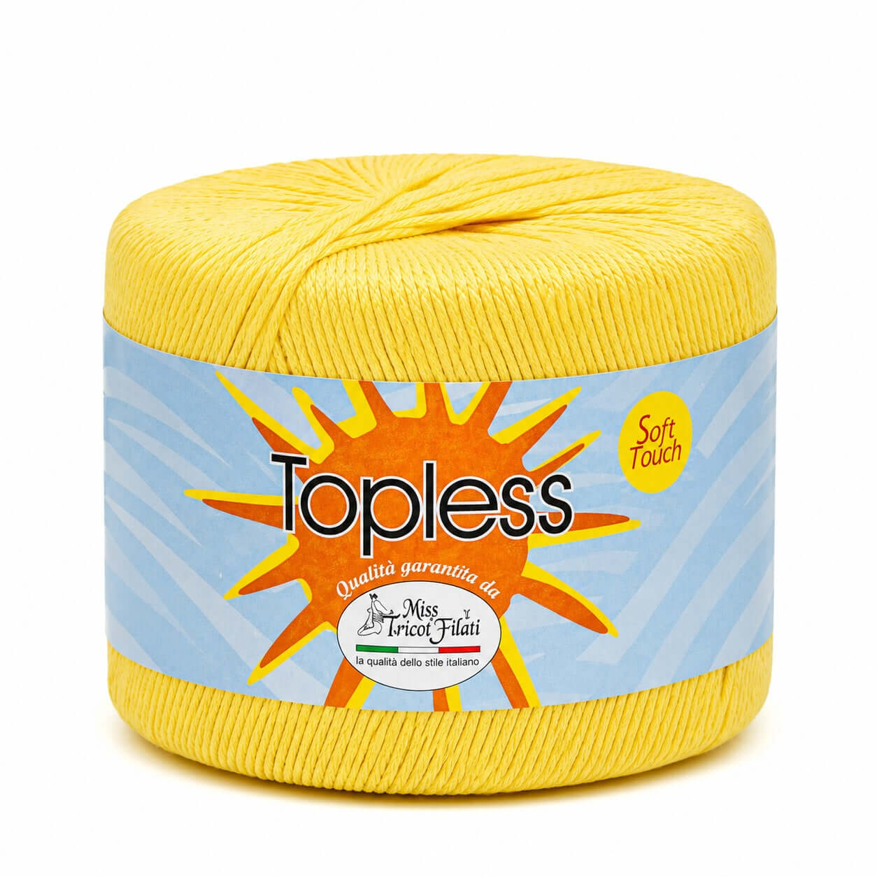 Cotone TOPLESS - Miss Tricot Filati - Colore: 21 - GIALLO SOLE - by LacariaRicami.Store