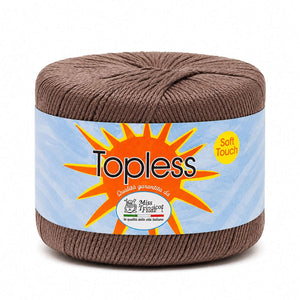 Cotone TOPLESS - Miss Tricot Filati - Colore: 261 - CIOCCOLATO - by LacariaRicami.Store