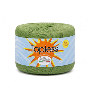 Cotone TOPLESS - Miss Tricot Filati - Colore: 15 - VERDE OLIVA - by LacariaRicami.Store