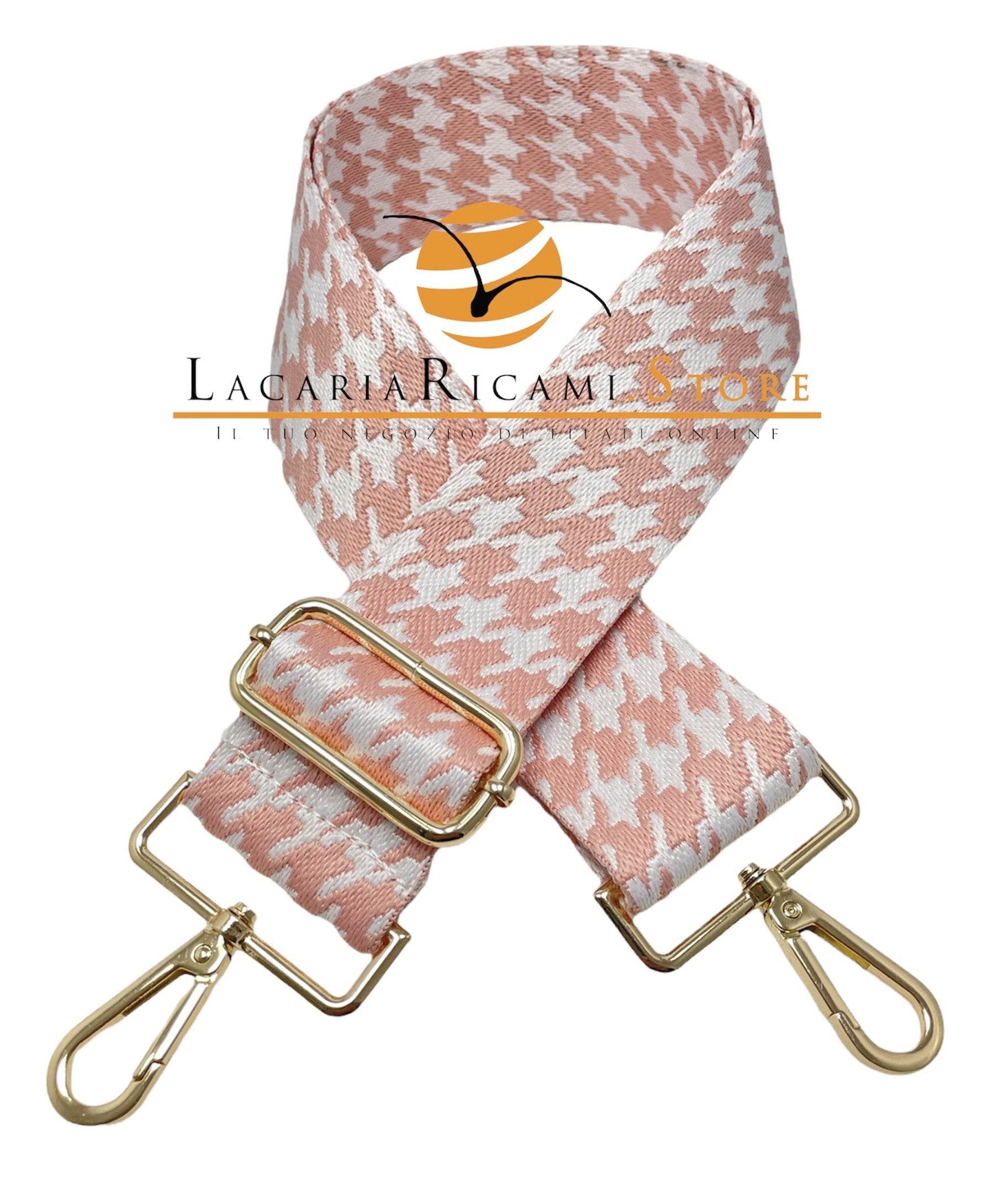TRACOLLA COLORATA PER BORSA LARGA = 50 mm - - LacariaRicami.Store