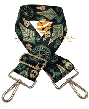 TRACOLLA COLORATA PER BORSA LARGA = 50 mm - - LacariaRicami.Store