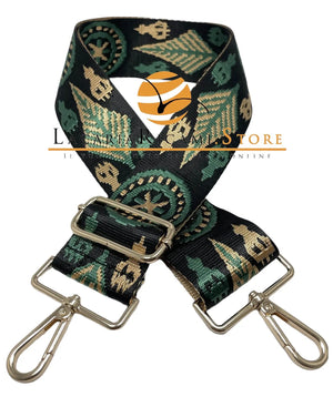 TRACOLLA COLORATA PER BORSA LARGA = 50 mm - - LacariaRicami.Store