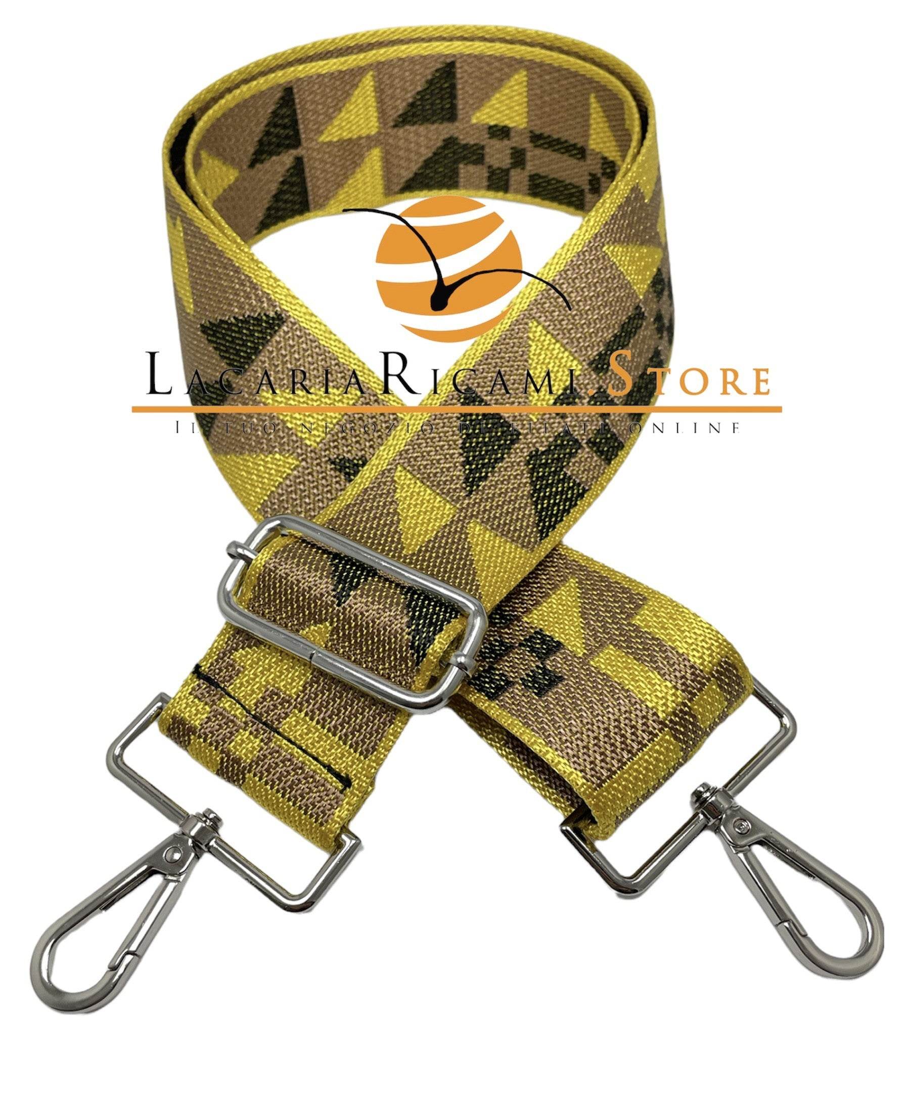 TRACOLLA COLORATA PER BORSA LARGA = 50 mm - - LacariaRicami.Store