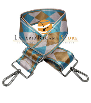 TRACOLLA COLORATA PER BORSA LARGA = 50 mm - - LacariaRicami.Store
