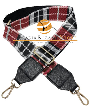 TRACOLLA COLORATA PER BORSA LARGA = 50 mm - - LacariaRicami.Store